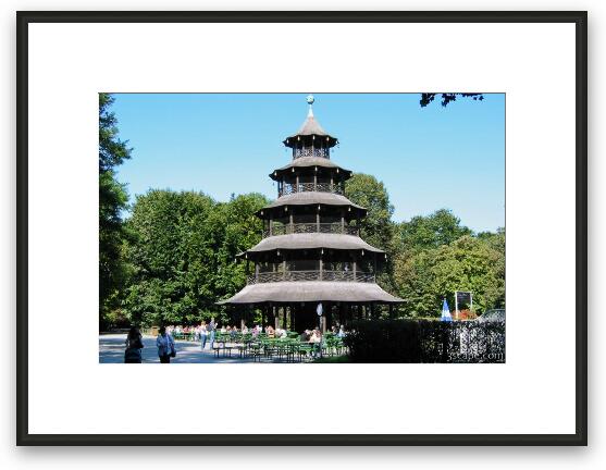Chinese Tower (Chinesischer Turm) Framed Fine Art Print