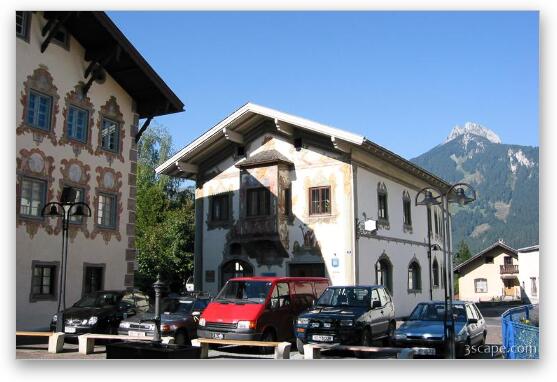 The lovely town of Reutte near the border of Austria and Germany Fine Art Metal Print