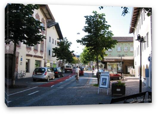 The lovely town of Reutte near the border of Austria and Germany Fine Art Canvas Print