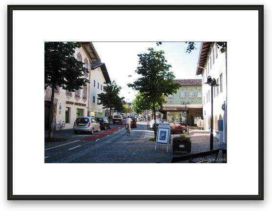 The lovely town of Reutte near the border of Austria and Germany Framed Fine Art Print