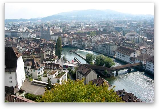 Luzern from above Fine Art Print