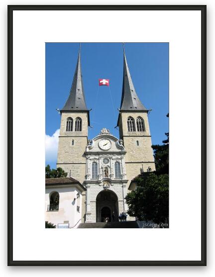 Luzern's main Cathedral Framed Fine Art Print