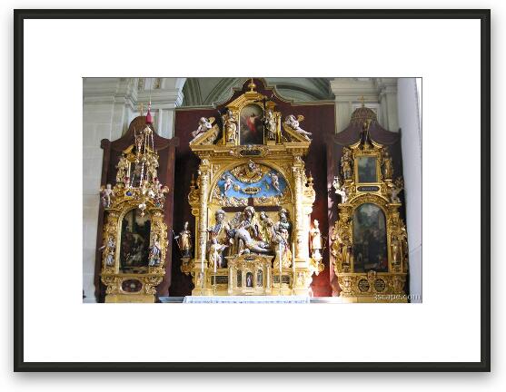Altar in Hof Church Framed Fine Art Print