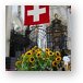 Swiss flag in Cathedral Metal Print