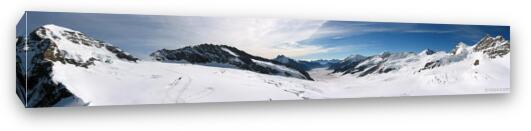 Swiss Alps Panoramic Fine Art Canvas Print
