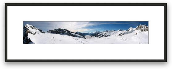 Swiss Alps Panoramic Framed Fine Art Print