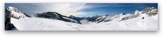 Swiss Alps Panoramic Fine Art Metal Print