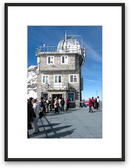 Observatory at Jungfraujoch Framed Fine Art Print