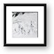 Crevasses in glacier Framed Print