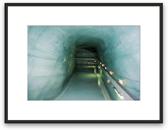 Ice cave Framed Fine Art Print