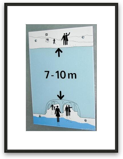 The ice was 30ft thick! Framed Fine Art Print