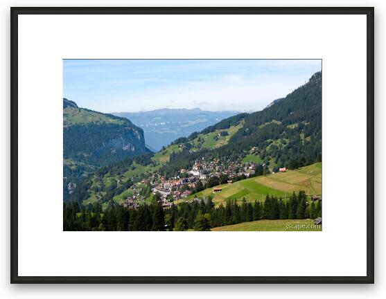 Swiss town Framed Fine Art Print