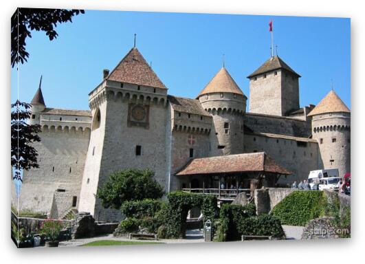 Chateau de Chillon, Montreux Fine Art Canvas Print