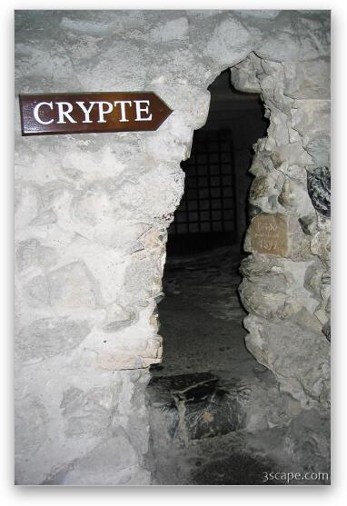 The crypt in Chateau de Chillon Fine Art Metal Print