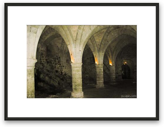 Inside Chateau de Chillon Framed Fine Art Print