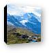 Swiss Alps panoramic (Monch and Jungfrau) Canvas Print