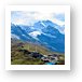 Swiss Alps panoramic (Monch and Jungfrau) Art Print