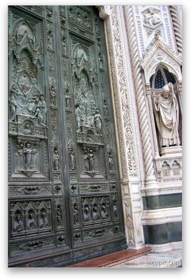 Doors of The Duomo Fine Art Metal Print