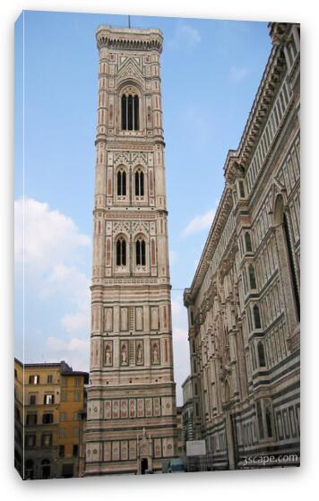 Duomo Bell Tower Fine Art Canvas Print