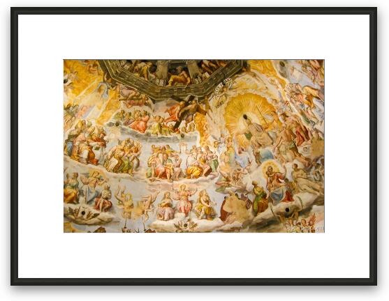 Inside the dome (Santa Maria del Fiore) Framed Fine Art Print