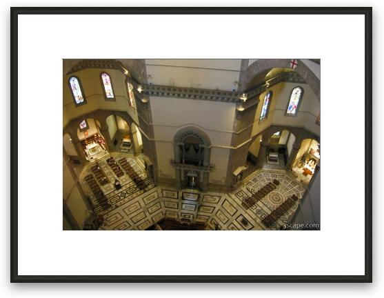 Looking down from the dome (Santa Maria del Fiore) Framed Fine Art Print