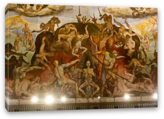 Inside the dome (Santa Maria del Fiore) Fine Art Canvas Print
