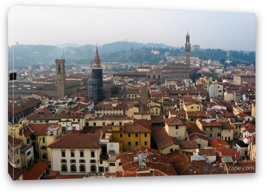 Florence from above Fine Art Canvas Print