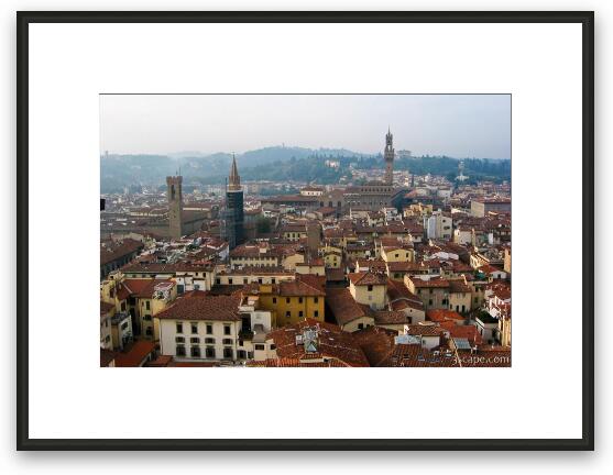 Florence from above Framed Fine Art Print