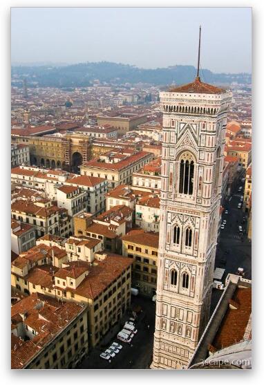 The Bell Tower of the Duomo Fine Art Metal Print