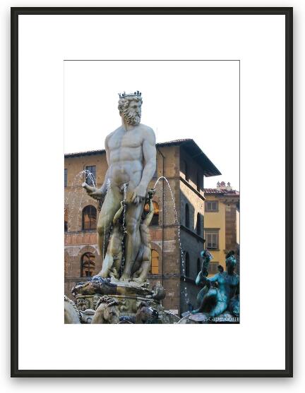 Statue of Neptune Framed Fine Art Print