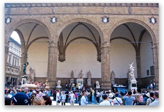 Statues at Piazza Signoria Fine Art Print