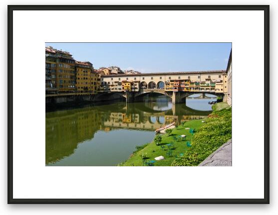 Ponte Vecchio on the Arno River Framed Fine Art Print