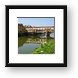 Ponte Vecchio on the Arno River Framed Print