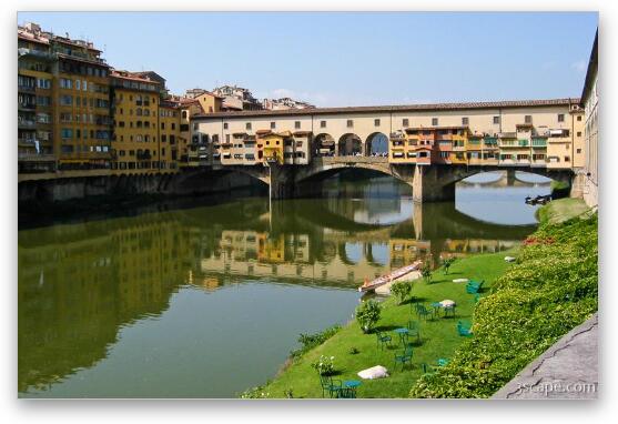 Ponte Vecchio on the Arno River Fine Art Metal Print