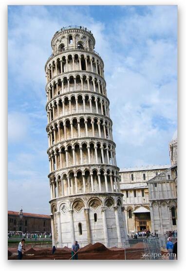 The Leaning Tower of Pisa Fine Art Metal Print