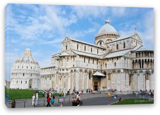 Pisa Cathedral (1063-1118) - designed by Giovani Pisano Fine Art Canvas Print