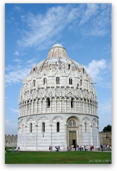Baptistry in Pisa (1152) Fine Art Metal Print