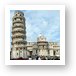 Leaning Tower and Cathedral of Pisa Art Print