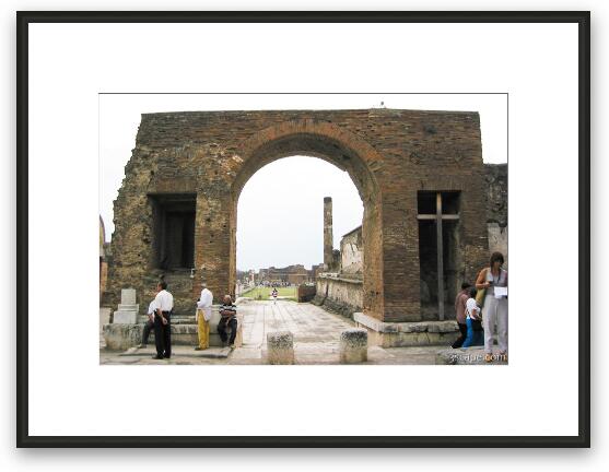 Ruins of Pompeii Framed Fine Art Print