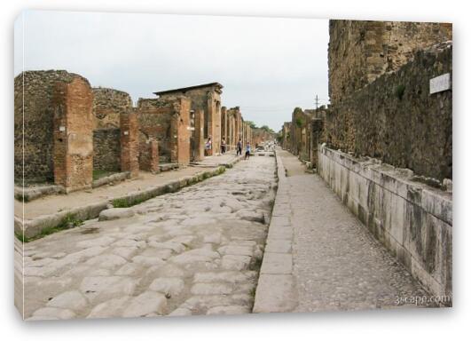 Pompeii street Fine Art Canvas Print