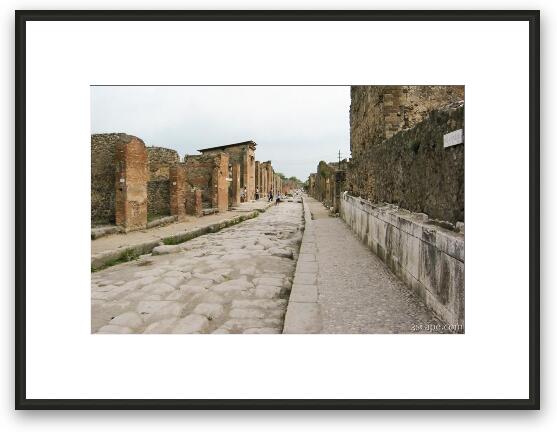 Pompeii street Framed Fine Art Print