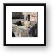 Typical water fountain in street Framed Print