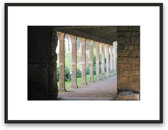 Columns Framed Fine Art Print