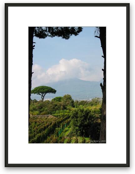 Mount Vesuvius Framed Fine Art Print