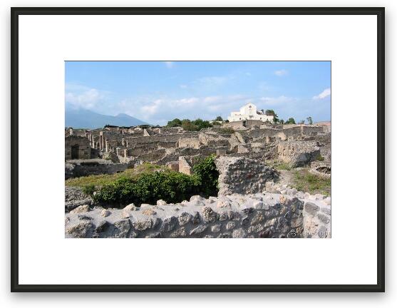 Ruins of Pompeii Framed Fine Art Print
