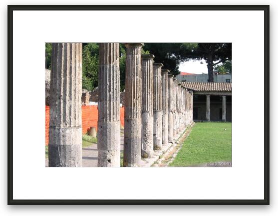 Columns Framed Fine Art Print