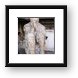 Plaster cast of body as it was when Pompeii was covered in hot ash Framed Print