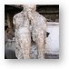 Plaster cast of body as it was when Pompeii was covered in hot ash Metal Print