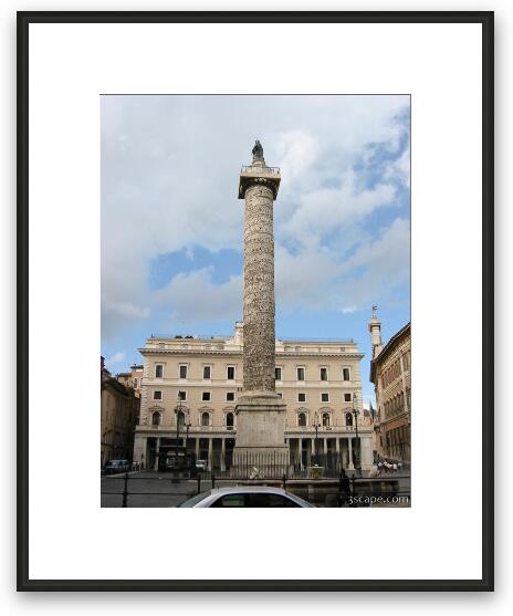 Piazza Colonna Framed Fine Art Print