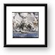 Sculpture fountain in front of the Pantheon Framed Print